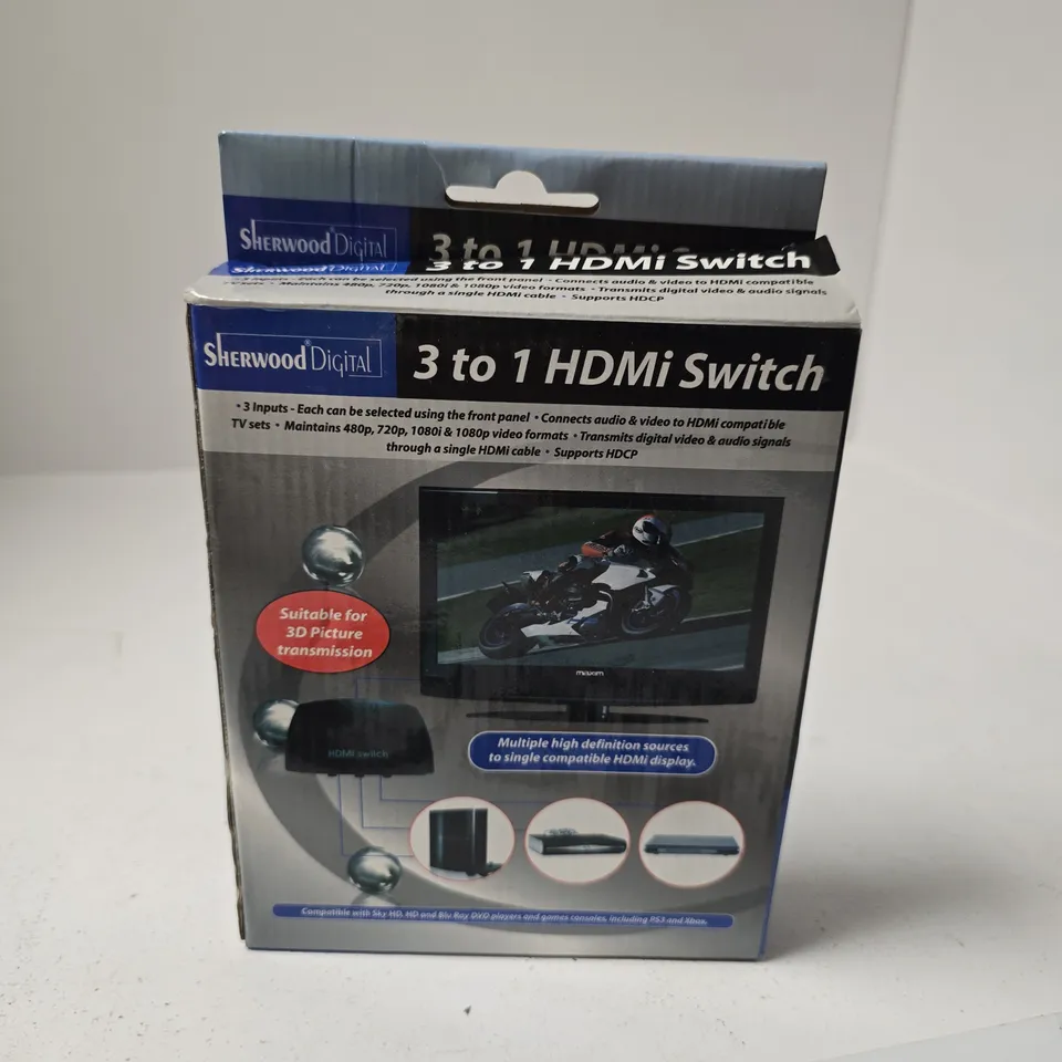 SHERWOOD DIGITAL 3-TO-1 HDMI SWITCH