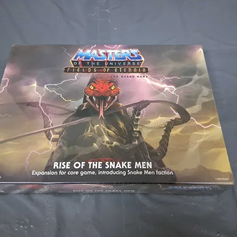 BOXED AND SEALED MASTERS OF THE UNIVERSE FIELDS OF ETERNIA RISE OF THE SNAKE MEN EXPANSION FOR CORE GAME