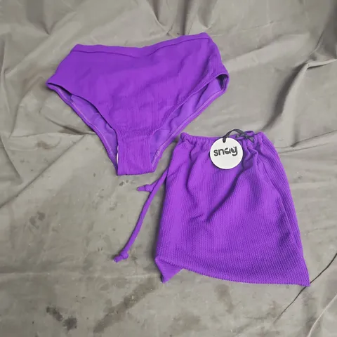 SNAG TWISTED RIB HASTA BRIEF IN ROYAL PURPLE SIZE C