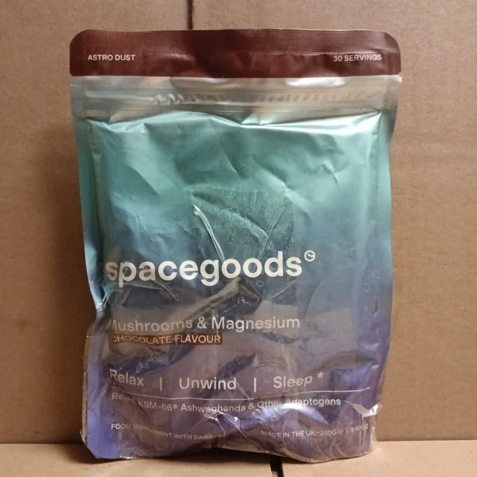 SPACEGOODS MUSHROOMS & MAGNESIUM - CHOCOLATE FLAVOUR (240G)