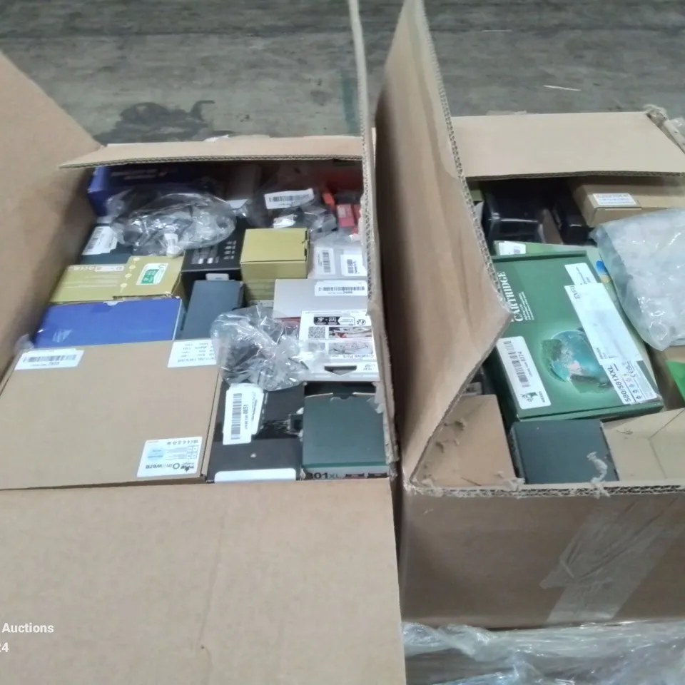 PALLET CONTAINING APPROXIMATELY 20 BOXES OF BOXED INK CARTRIDGES FOR VARIOUS MODELS AND MAKES OF PRINTER