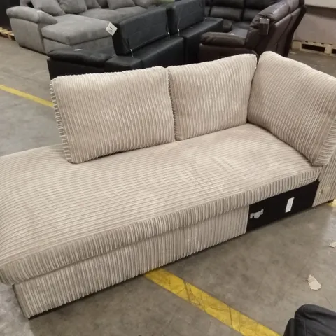 DESIGNER CORDUROY SOFA CHAISE SECTION/PIECE 