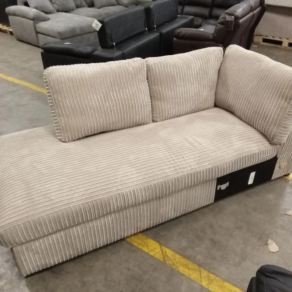 DESIGNER CORDUROY SOFA CHAISE SECTION/PIECE 