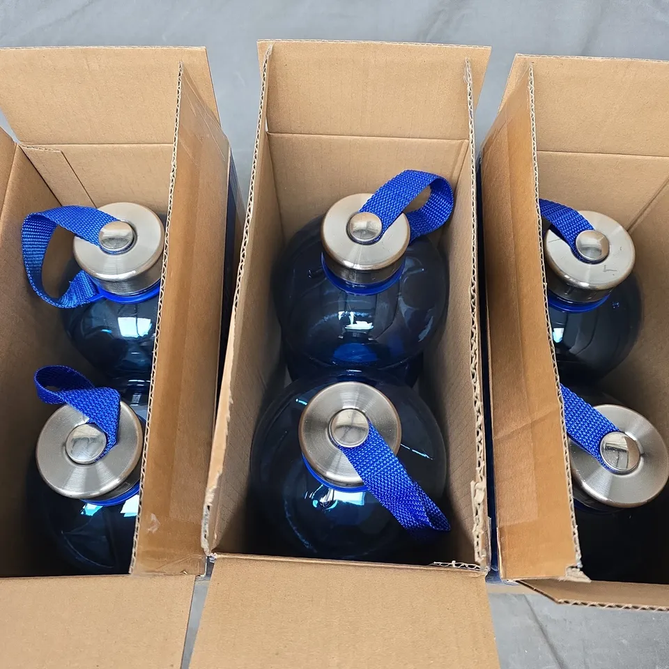 6 GYM XXL (1.9L) TRANSPARENT WATER BOTTLES