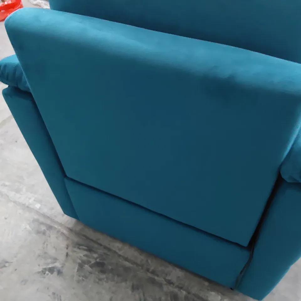 QUALITY BRITISH DESIGNER G PLAN HURST POWER RECLINING EASY CHAIR PLUSH MALLARD FABRIC 