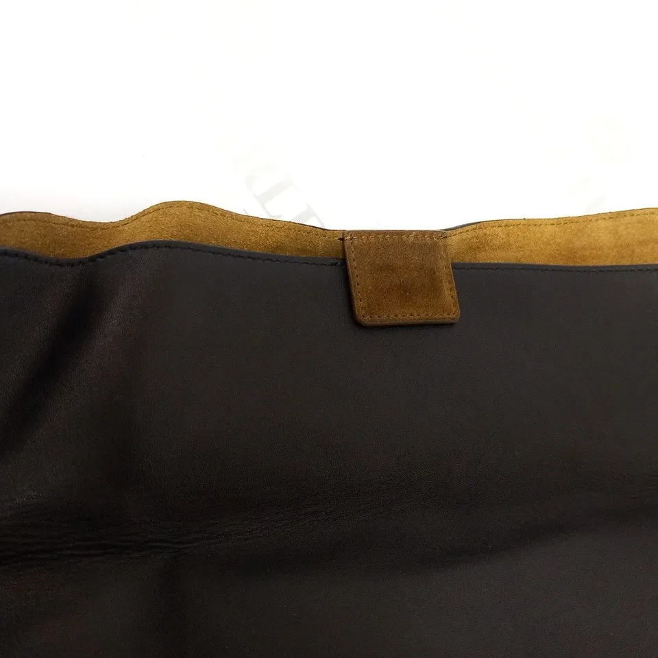 CELINE GOURMETTE LAMBSKIN BLACK BAG AND PURSE SET