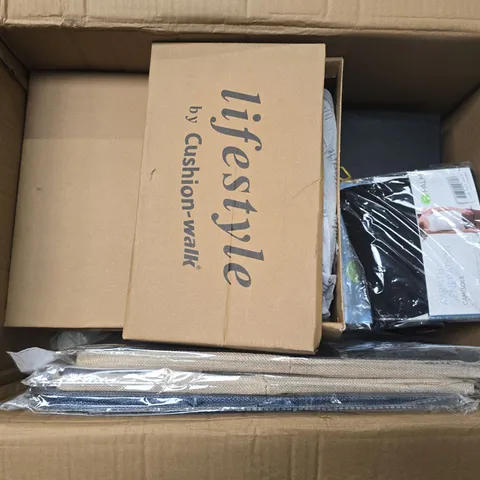 BOX OF APPROXIMATELY 15 ASSORTED ITEMS TO INCLUDE - UNBRANDED SHOES - MINERAL COLLECTION - STORAGE BOXES - ETC - COLLECTION ONLY 