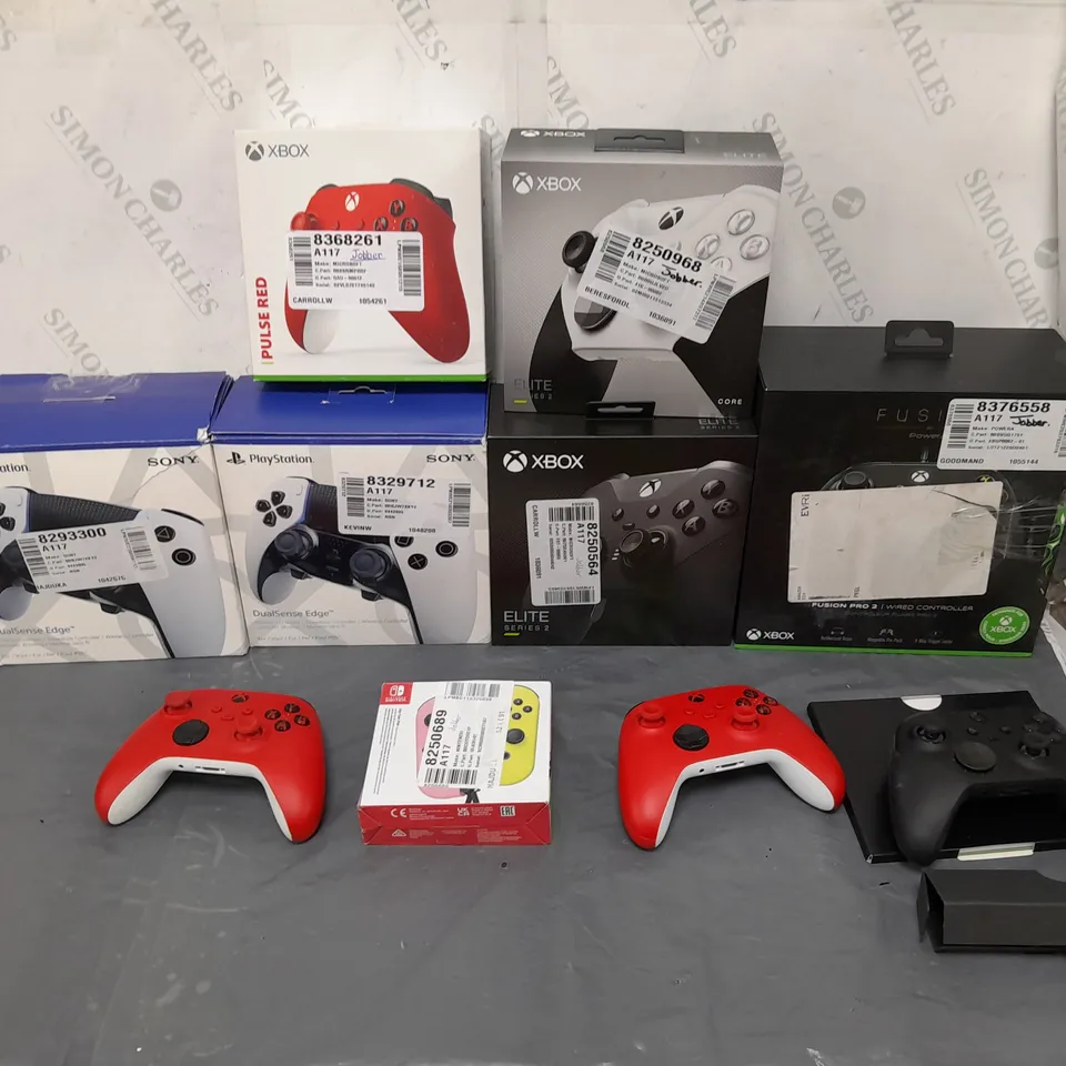 10 ASSORTED GAMING CONTROLLERS TO INCLUDE PLAYSTATION AND XBOX 
