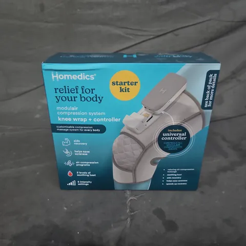 BOXED HOMEDICS MODULAIR COMPRESSION SYSTEM KNEE WRAP + CONTROLLER