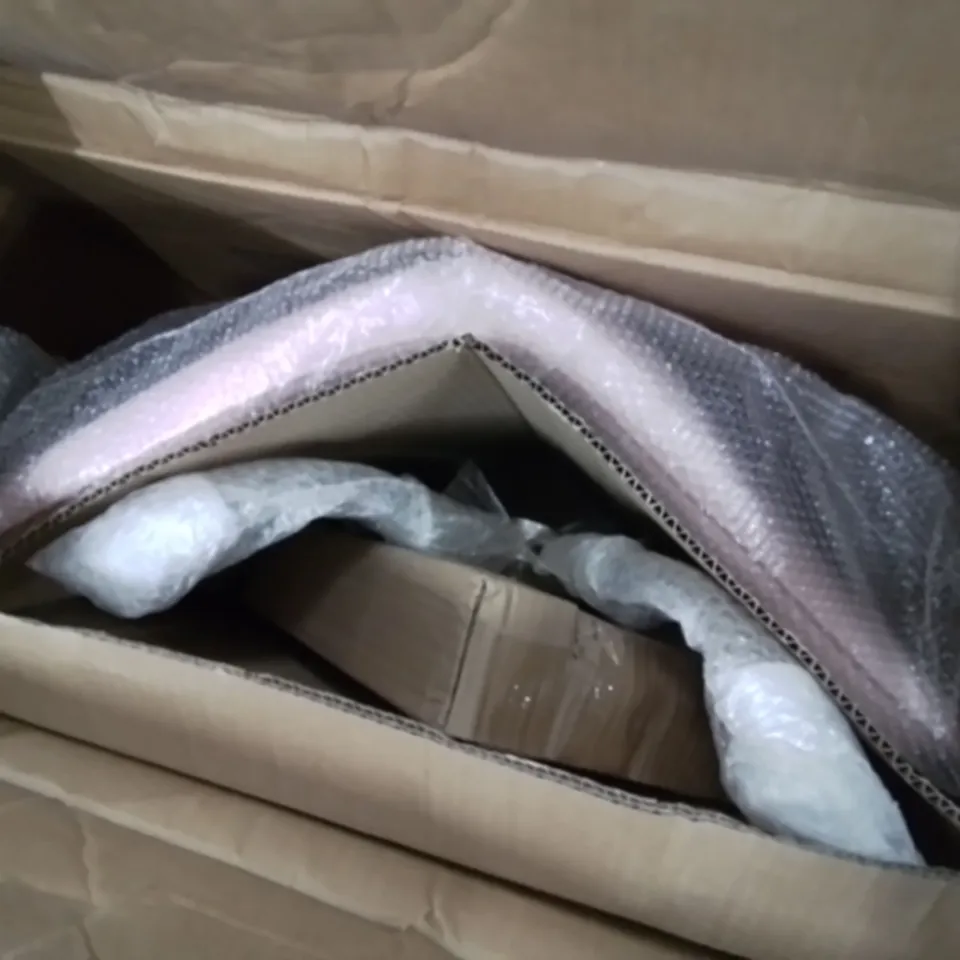 BOXED PINK VELVET SWIVEL OFFICE CHAIR