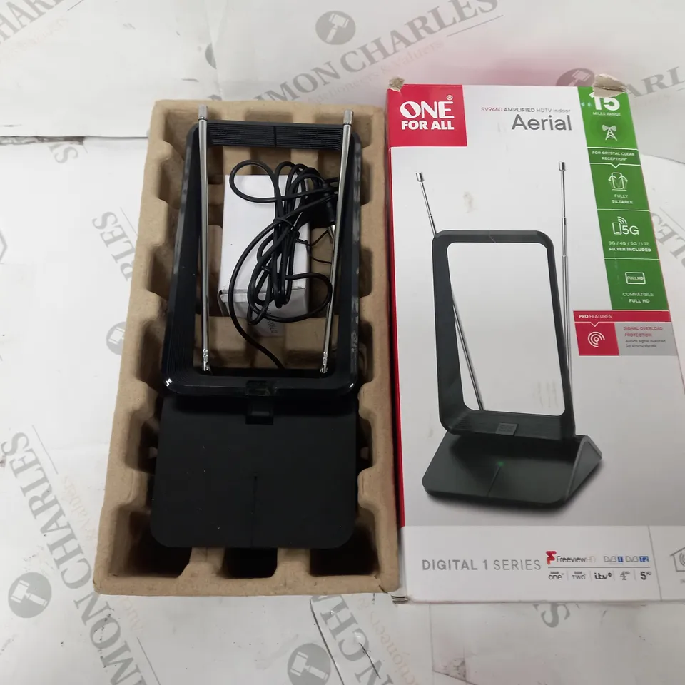 BOXED ONE FOR ALL AMPLIFIED INDOOR AERIAL SV9460 - 15 MILE RANGE