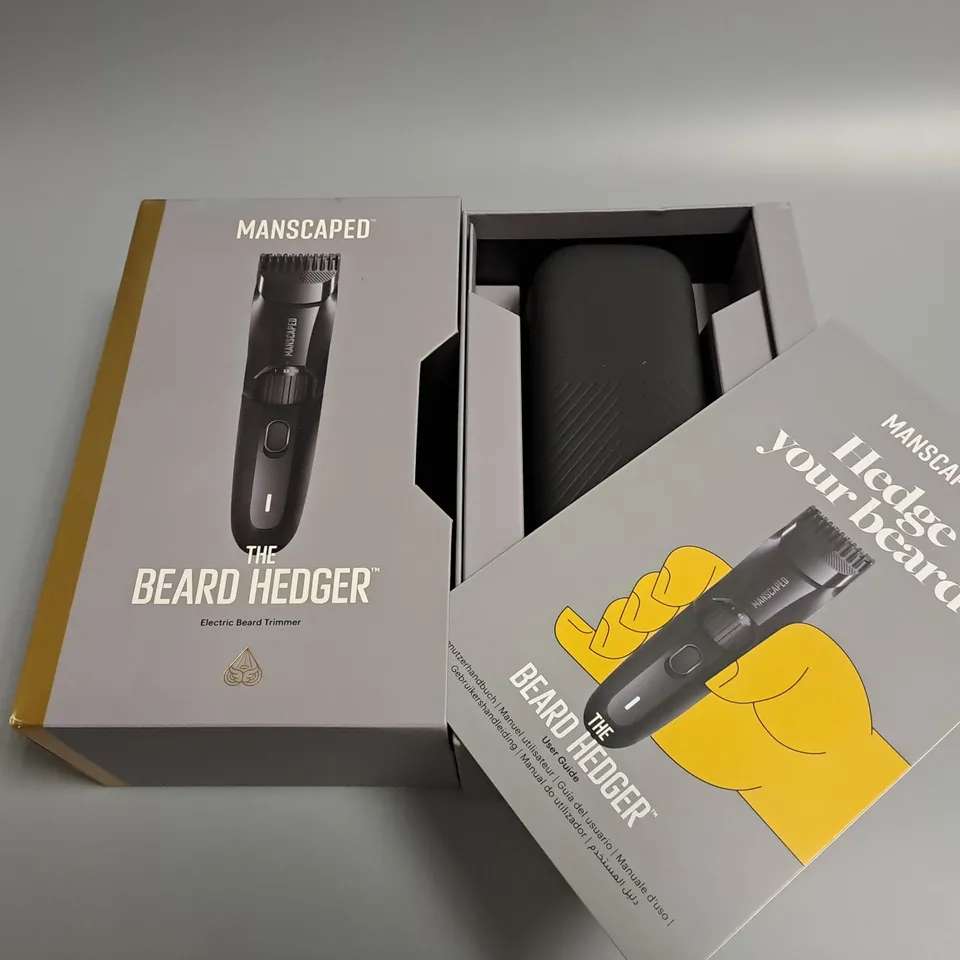 BOXED MANSCAPED THE BEARD HEDGER ELECTRIC BEARD TRIMMER