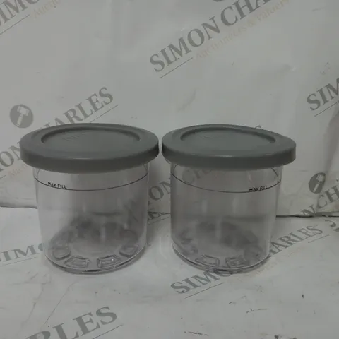 BOX OF TWO NINJA DESSERT TUBS & LIDS NC300