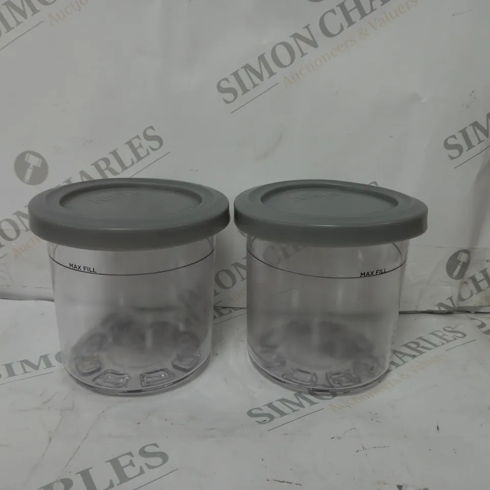 BOX OF TWO NINJA DESSERT TUBS & LIDS NC300