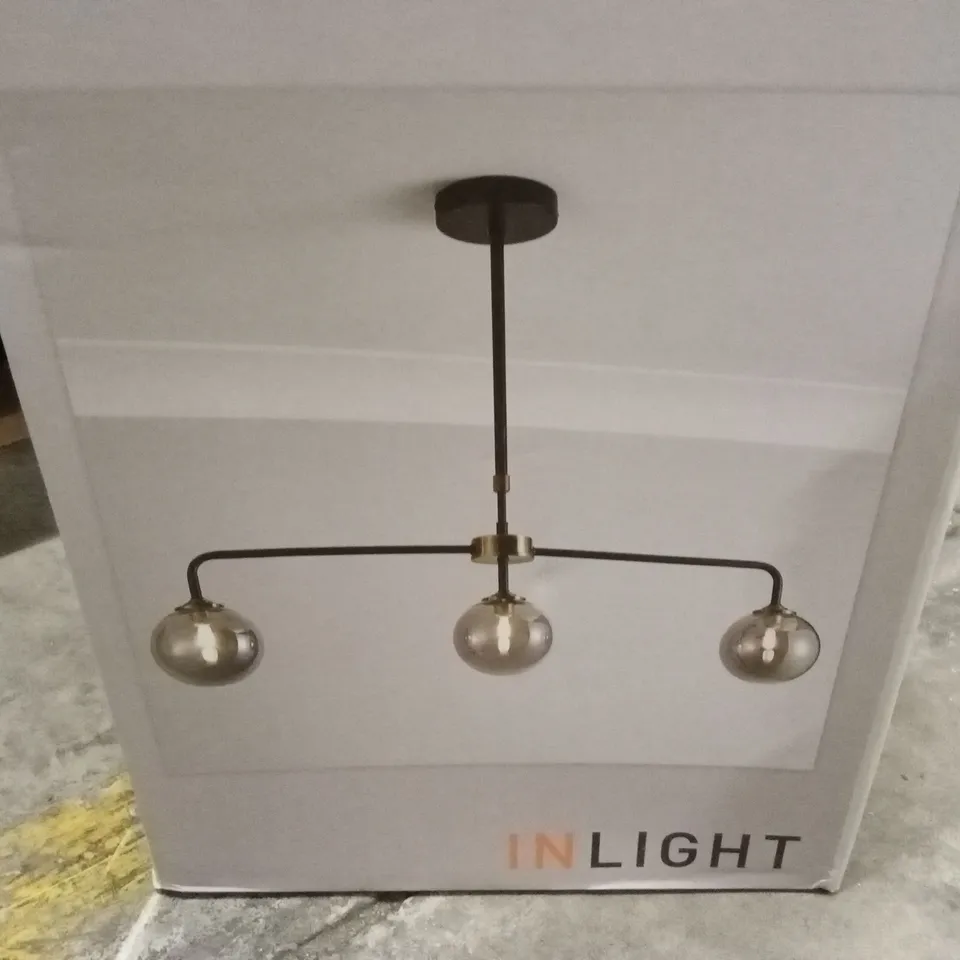 BOXED AGILE 3 LIGHT DINER CEILING LIGHT 
