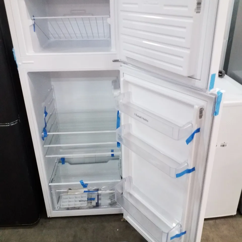 RUSSELL HOBBS FREESTANDING FRIDGE FREEZER WHITE - UNPROCESSED RAW RETURN