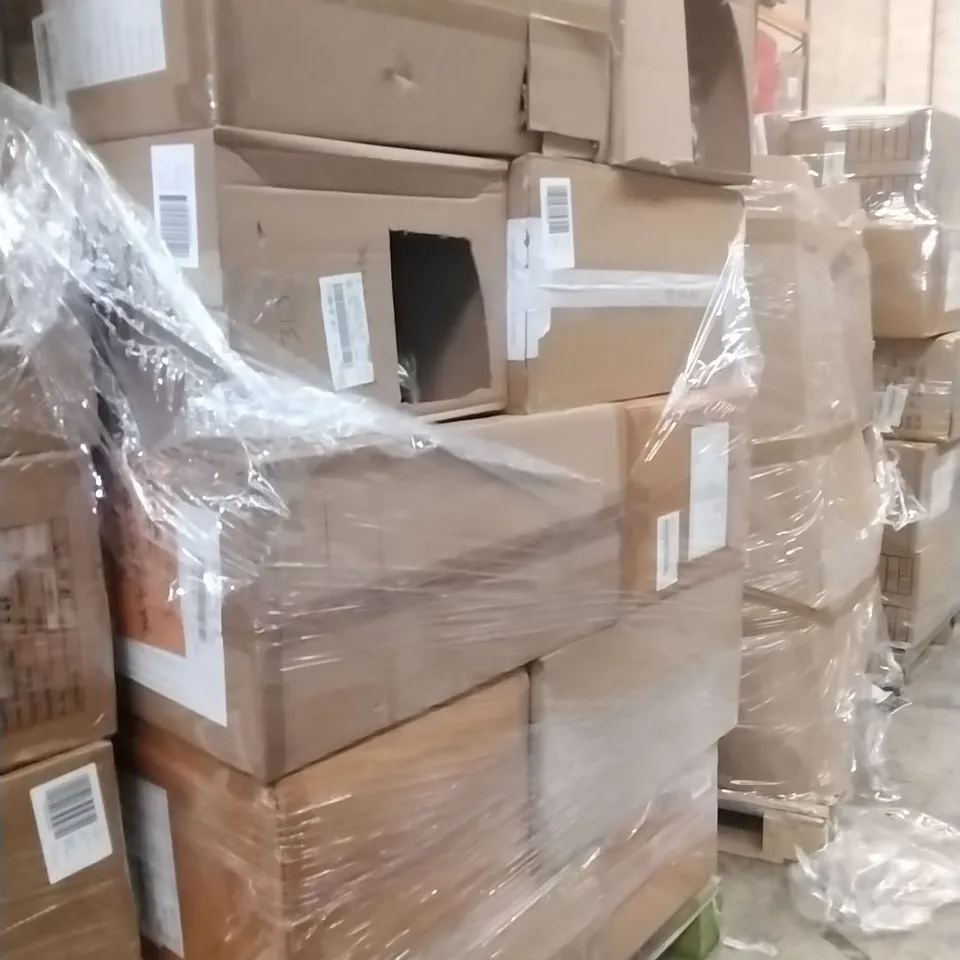 A PALLET TO CONTAIN APPROXIMATELY 120 BRAND NEW DESIGNER WOMEN'S CLOTHES WHICH INCLUDE; JD WILLIAMS SWIMSUITS, PANTS, TOPS AND SIMILAR ITEMS ETC