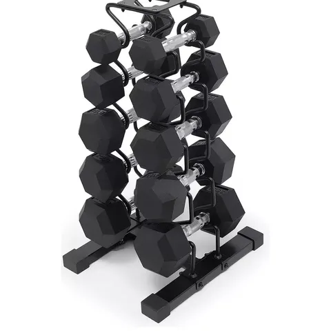 BOXED MARCY DBR-150 DUMBELL SET & RACK (4 BOXES)