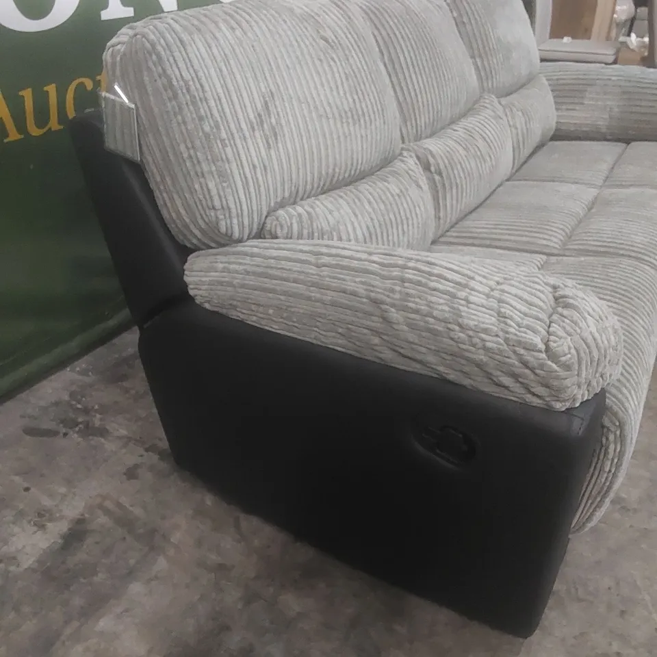 DESIGNER SIENNA 3 SEATER MANUAL RECLINER SOFA