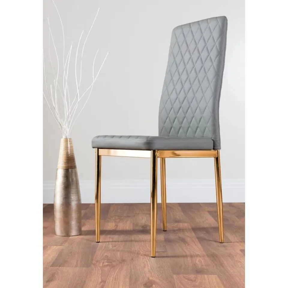 CHOWCHILLA UPHOLSTERED DINING CHAIRS IN GREY