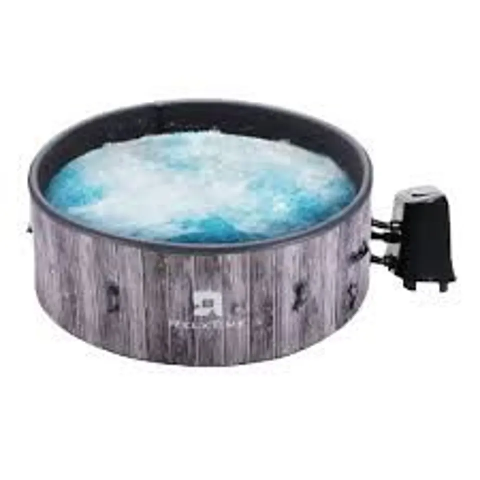 BOXED INFLATABLE HOT TUB 4-6 PERSON ROUND GREY