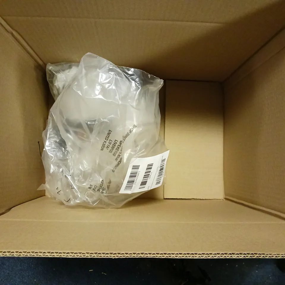 BOX OF APPROXIMATELY 5 ASSORTED ITEMS TO INCLUDE - NEW LOOK OPEN TOE HEELS , BABY MOOV LOVE NEST , NEW LOOK POPLIN SHIRT SIZE 20 ETC