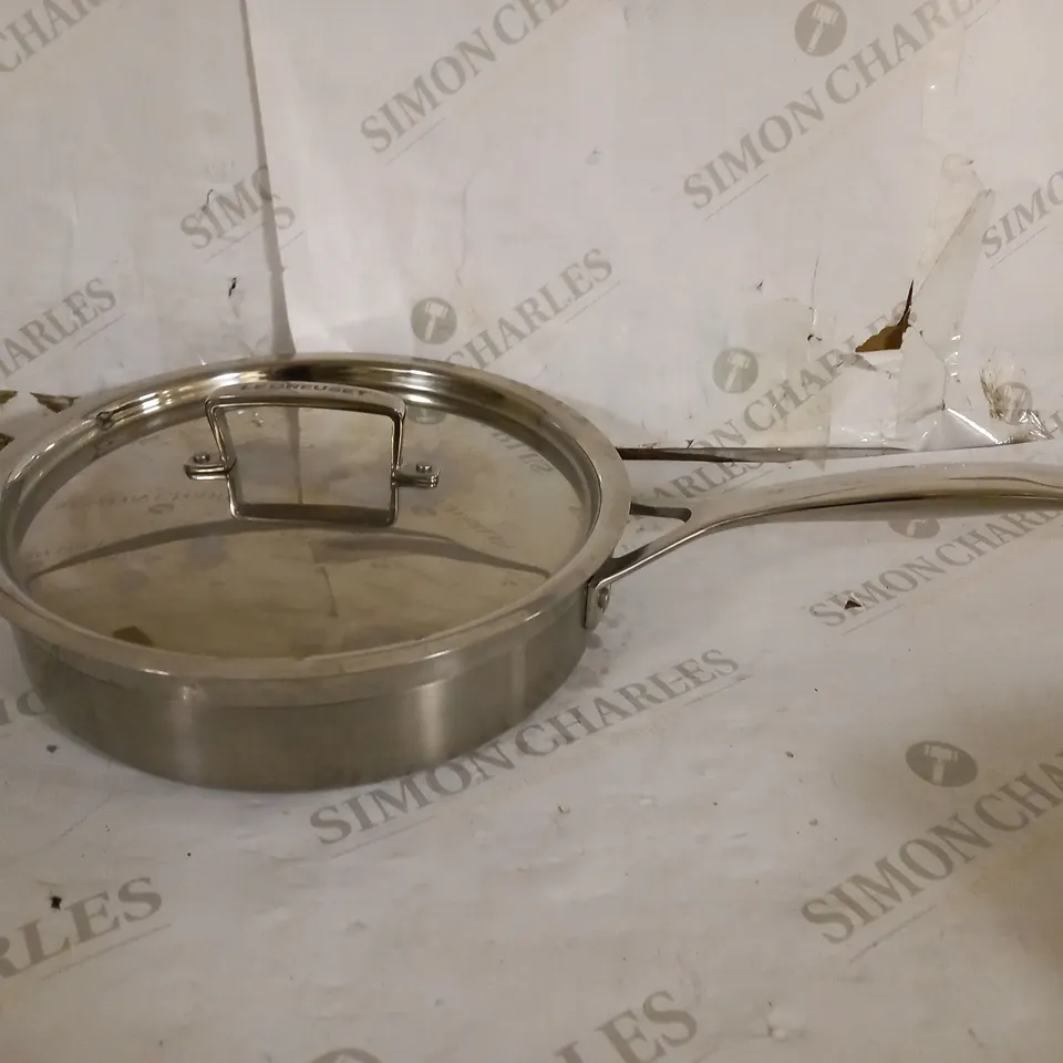LE CREUSET 3-PLY STAINLESS STEEL SAUTE PAN 