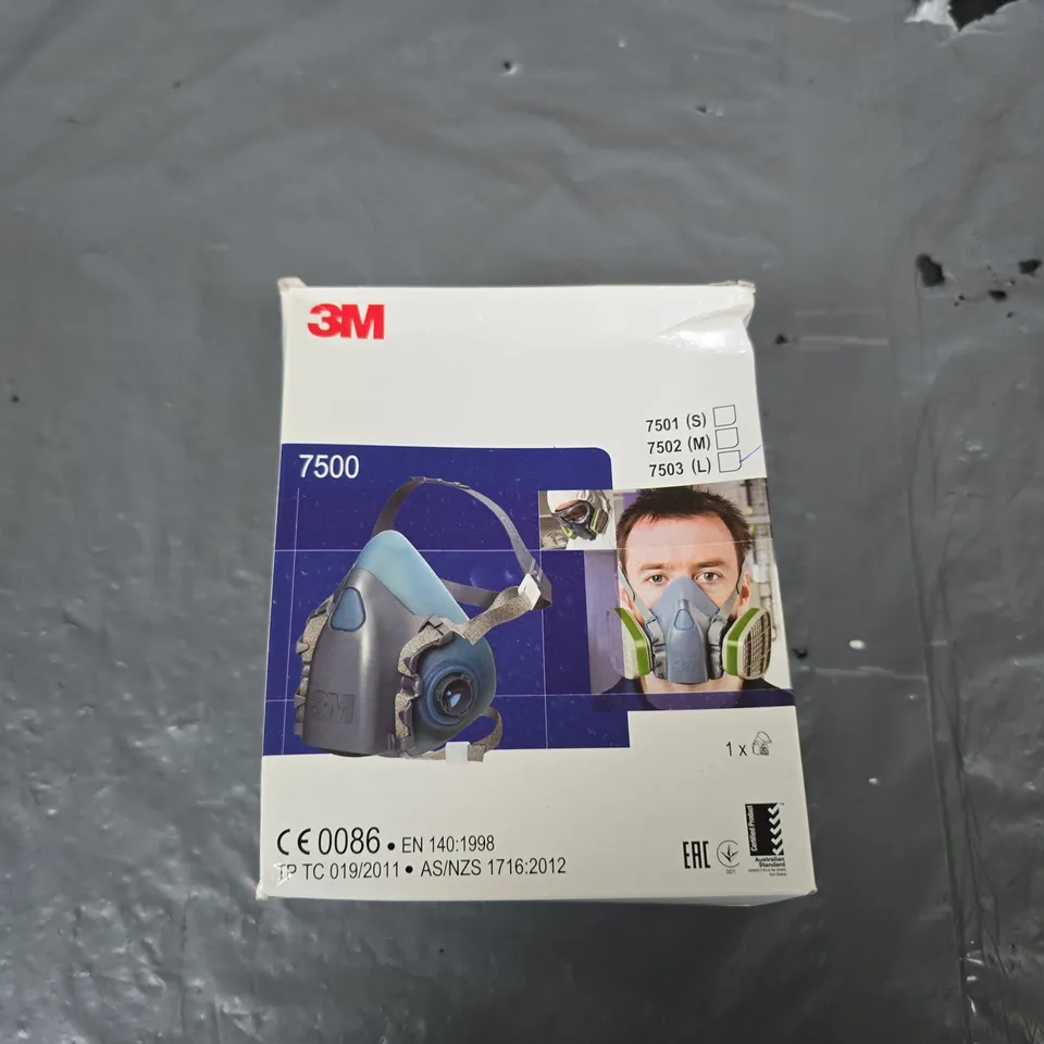 3M 7500 SERIES HALF FACEPIECE RESPIRATOR – BOXED (S/M/L SIZE OPTIONS LISTED)