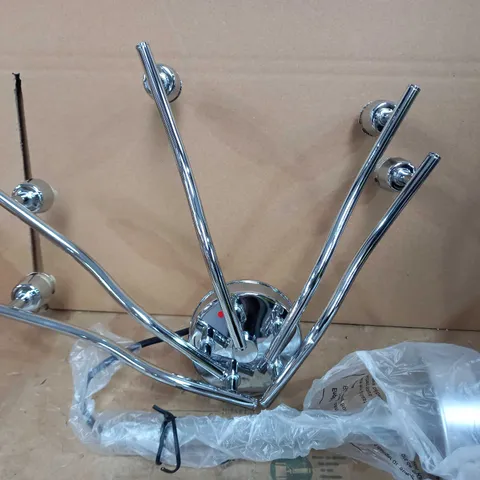 DAVID HUNT LIGHTING SEMI FLUSH 5LT PENDANT - POLISHE CHROME