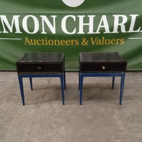 SET OF 2 QUALITY DESIGNER LARGE BEDSIDE TABLES