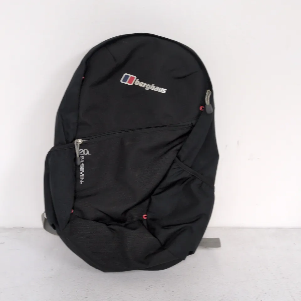 BERGHAUS 20L 24/SEVEN BLACK BACKPACK