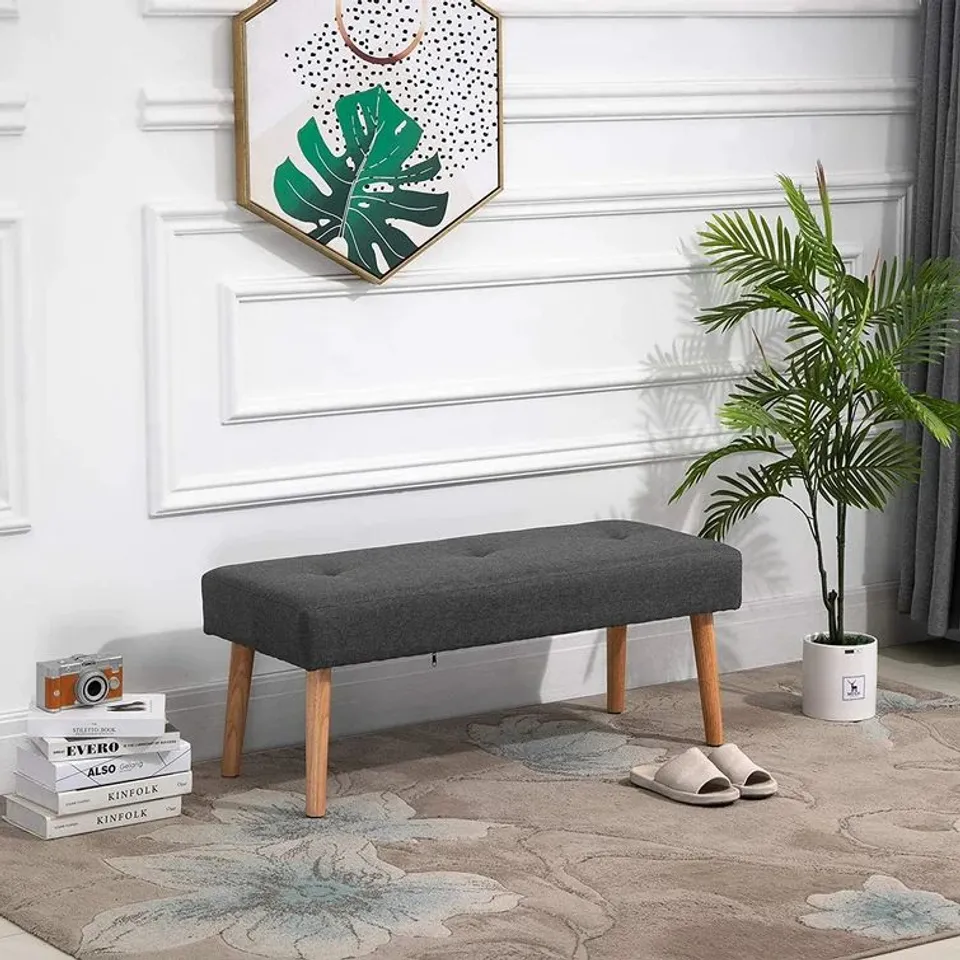 BOXED PAGANO UPHOLSTERED BENCH
