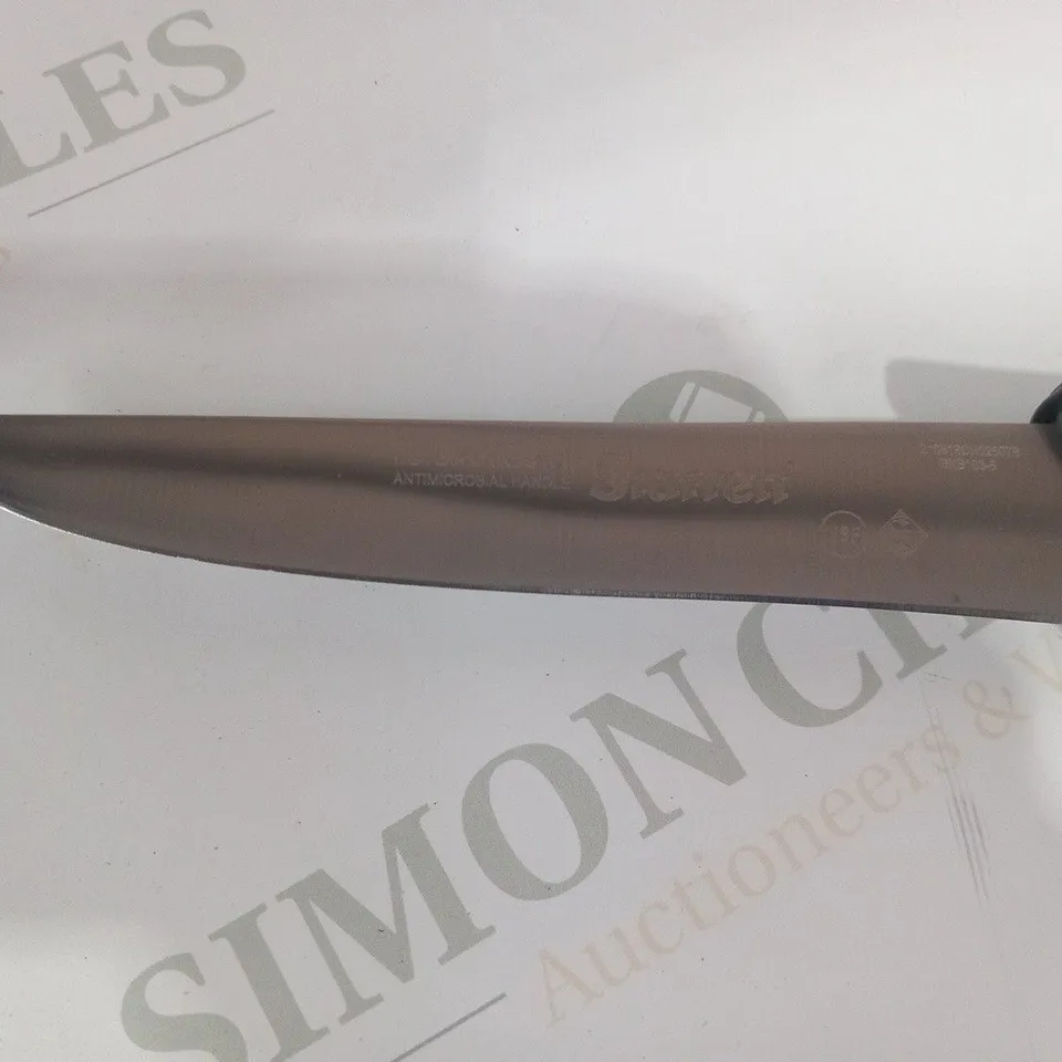 APPROXIMATELY 9 STARRETT BUTCHER KNIFE DEBONING WITH STRAIGHT BROAD BLADE BKB103-6