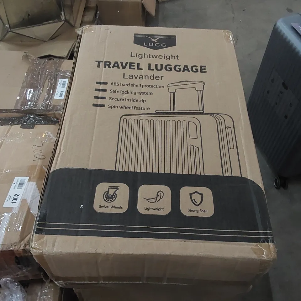 BOXED LUGG LIGHTWEIGHT TRAVEL SUITCASE 