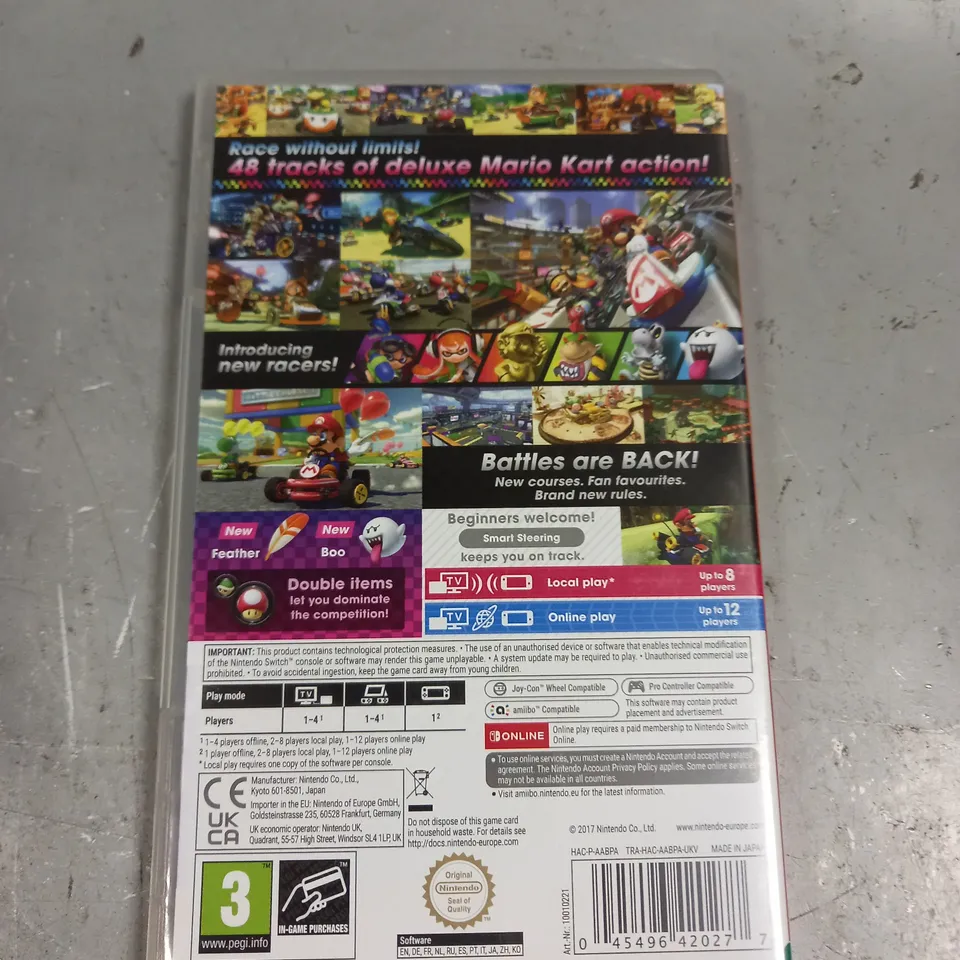 MARIO KART 8 DELUXE FOR NINTENDO SWITCH 