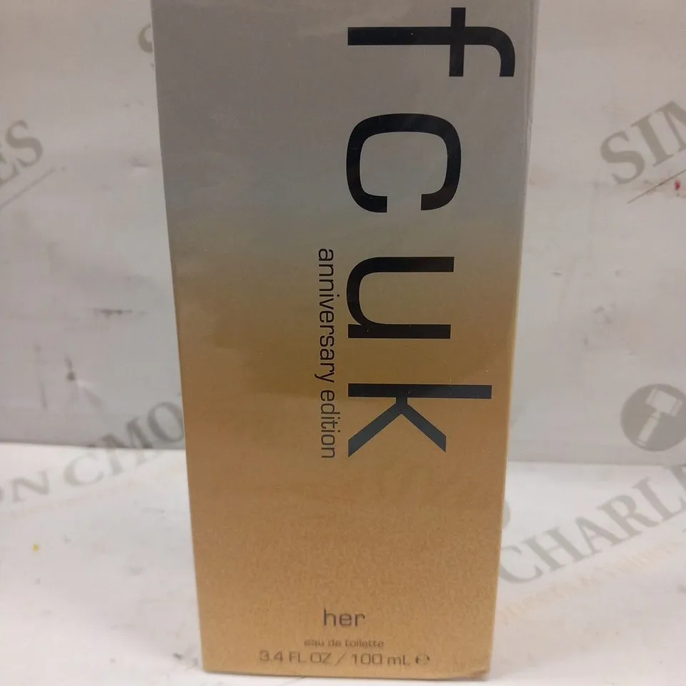 BOXED AND SEALED FCUK ANNIVERSARY EDITION HER EAU DE TOILETTE 100ML