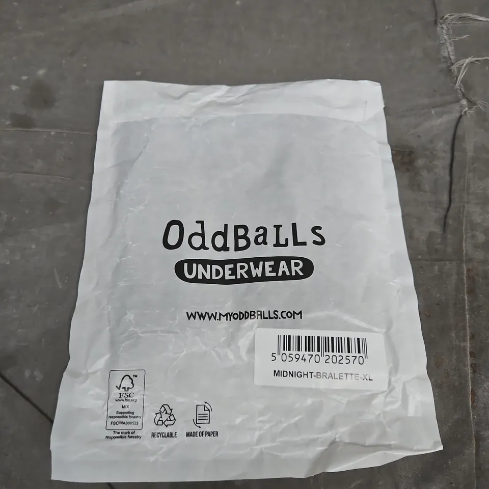 ODDBALLS MIDNIGHT BRALETTE XL – WOMEN'S UNDERWEAR