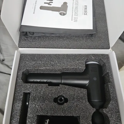 HOMEDICS PHYSIO MASSAGE GUN - DEEP TISSUE PERCUSSION MASSAGER
