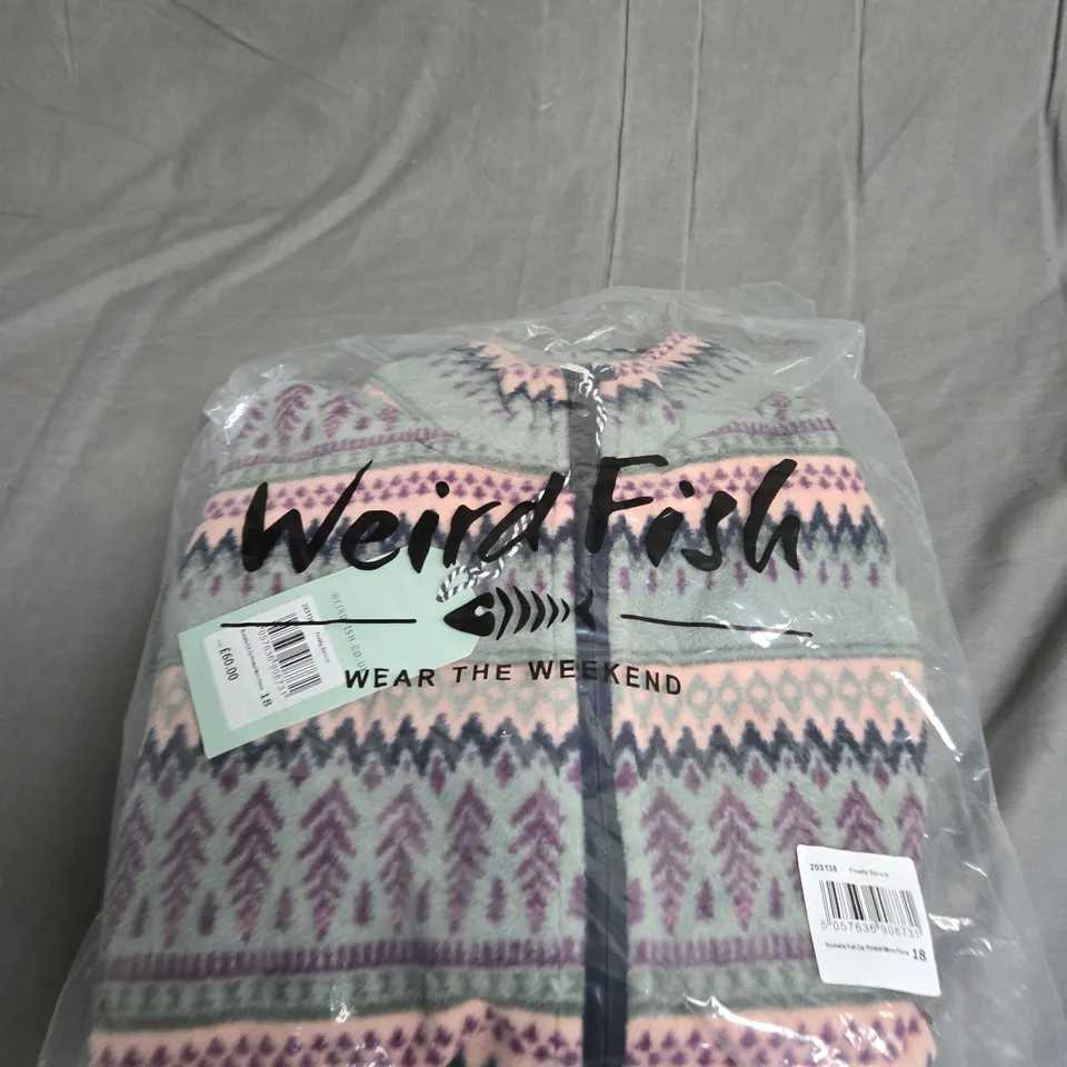 BAGGED WEIRD FISH ROCHELLE FULL ZIP MICRO FLEECE SIZE 18