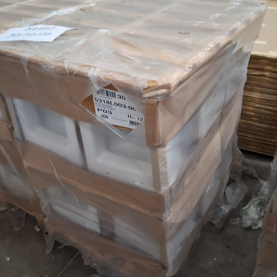PALLET CONTAINING APPROXIMATELY 12 VITRA S50 WALL-HUNG WC PAN, 52CM