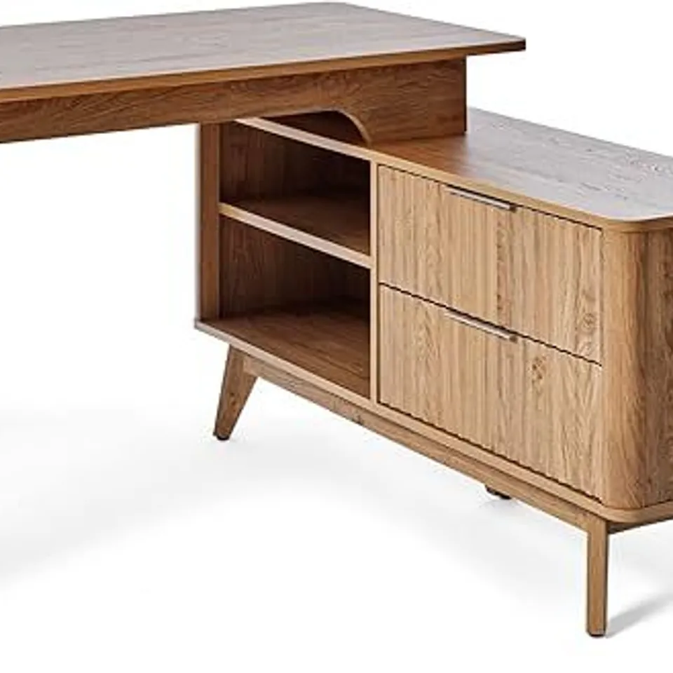 BOXED JAHNKE WAVE C 150 E CORNER DESK - MONTANA OAK IMITATION (1 BOX)