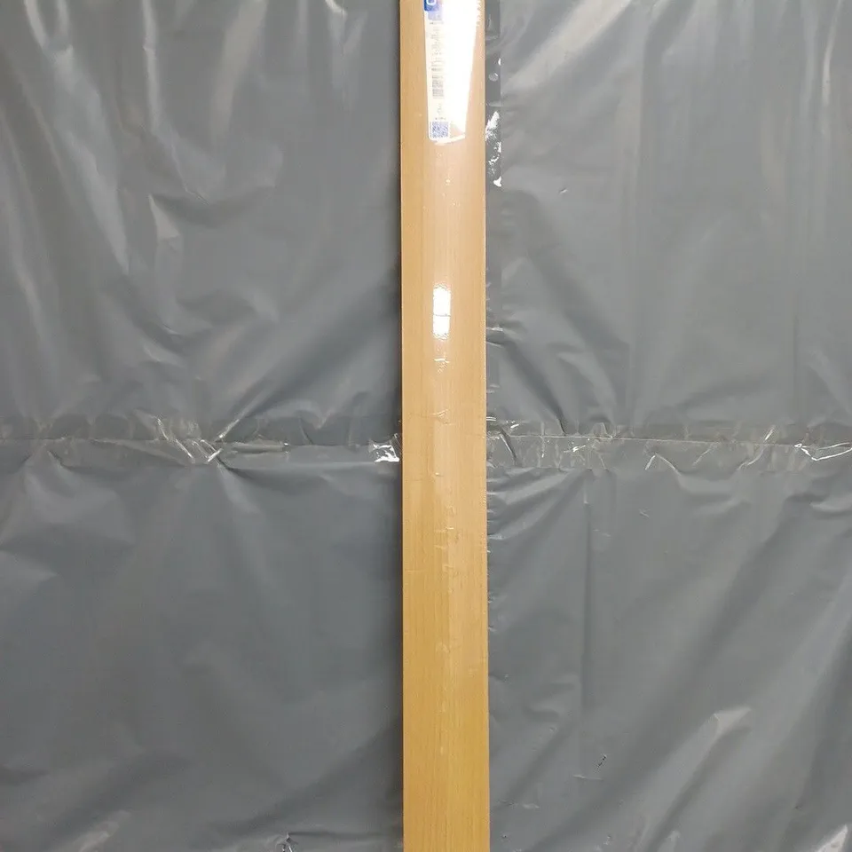OVAL THRESHOLD PROFILE GLUED ALUMINUM LAMINATE 80MM 2M BEECH