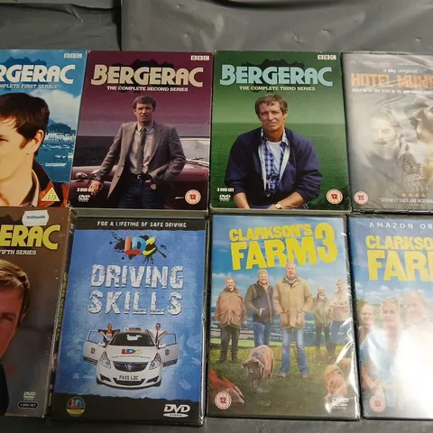 LOT OF 20 ASSORTED DVDS TO INCLUDE THE DEAD LANDS, NCIS AND BERGERAC