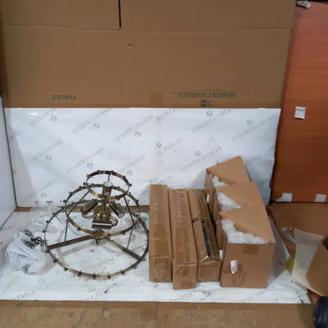 BOXED VINTAGE GLASS CEILING LIGHT  
