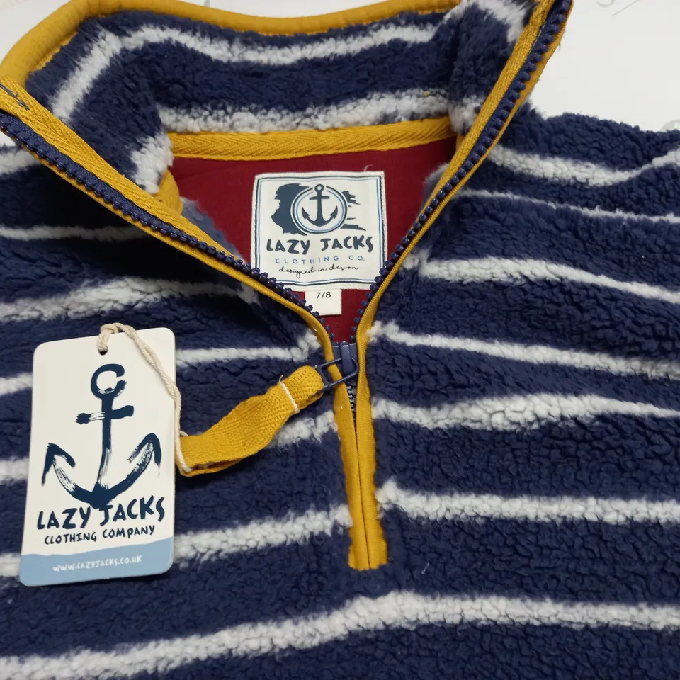 LAZY JACKS 1/4 ZIP PULL OVER JUMPER - 7/8