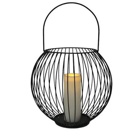 BOXED K BY KELLY HOPPEN OVERSIZED LANTERN WITH LED CANDLES