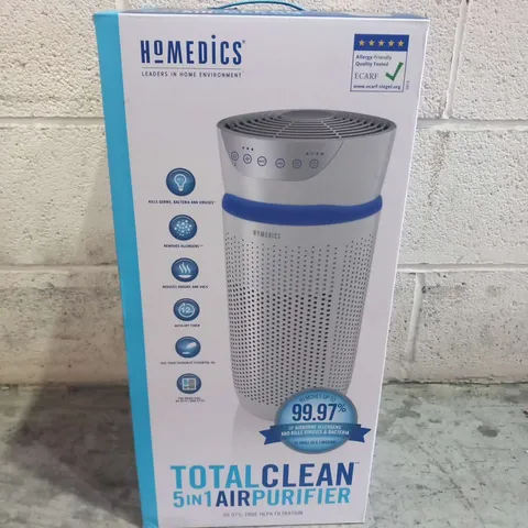 TWO BOXED HOMEDICS TOTAL CLEAN 5-IN-1 AIR PURIFIER AP-T30WT-GB(TWO BOXES)