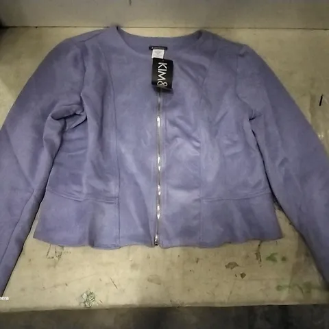 BOX OF 20 BRAND NEW KIM & CO. ZIP THROUGH LADIES SHORT JACKETS MAUVE SIZE L