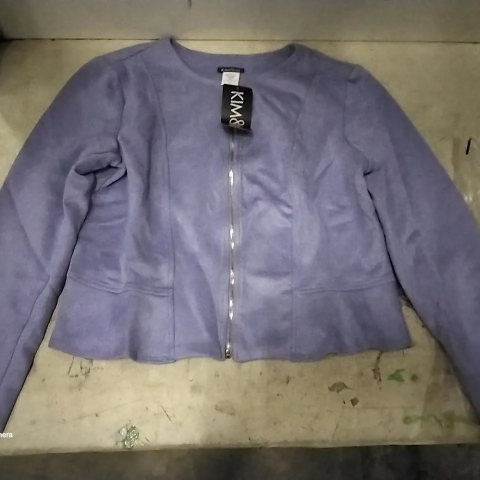 BOX OF 20 BRAND NEW KIM & CO. ZIP THROUGH LADIES SHORT JACKETS MAUVE SIZE L