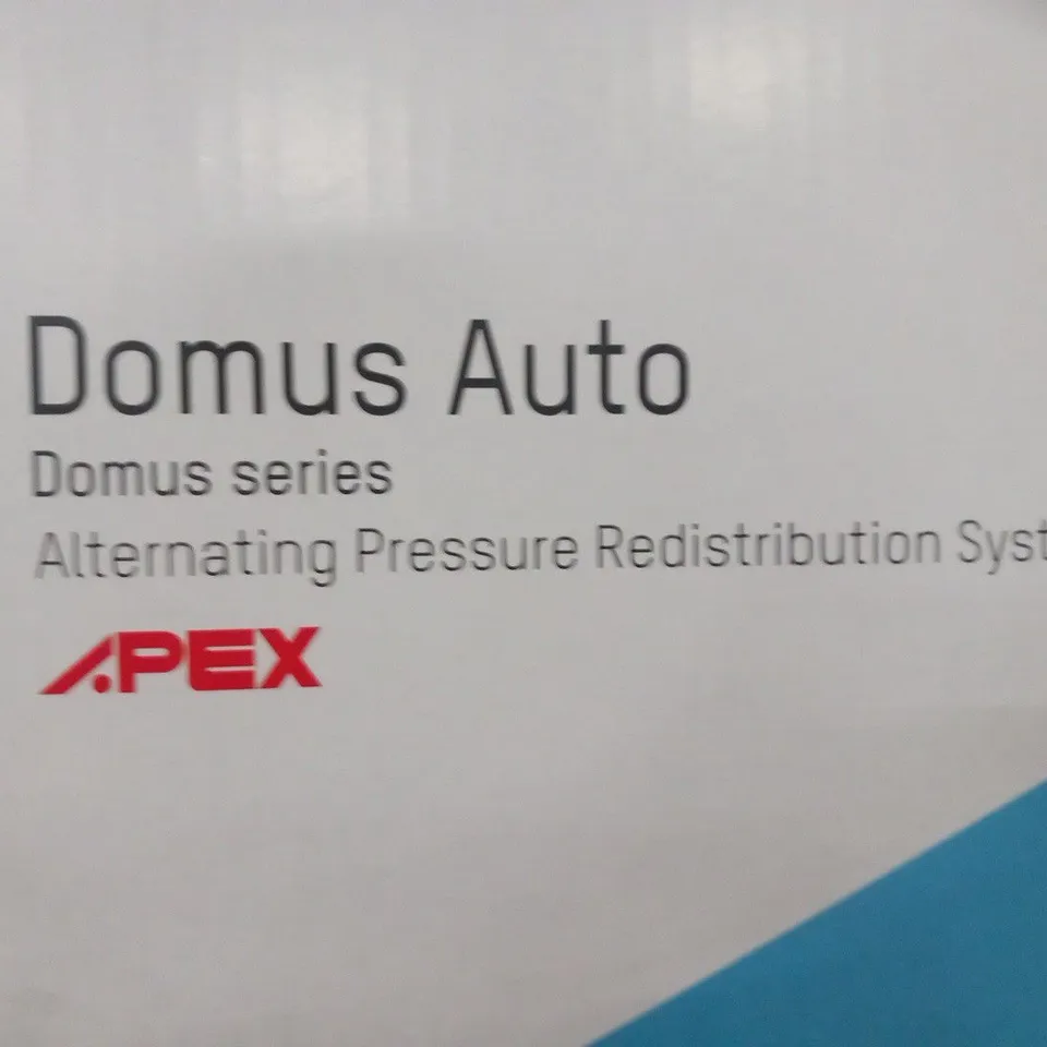 BRAND NEW BOXED APEX DOMUS AUTO DOMUS SERIES ALTERNATING PRESSURE REDISTRIBUTION SYSTEM AIR MATTRESS AND PUMP